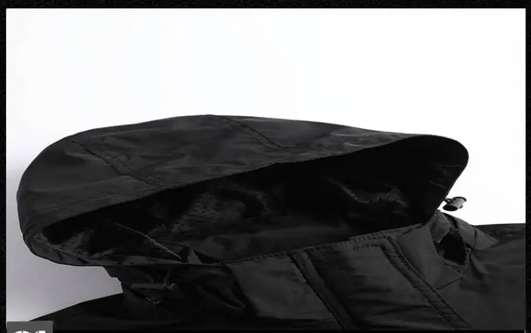 Men Outdoors Hooded Multiple Pockets Safari Style Jackets New Spring Autumn Male Traveling Windproof Waterproof Jackets Coats 5X