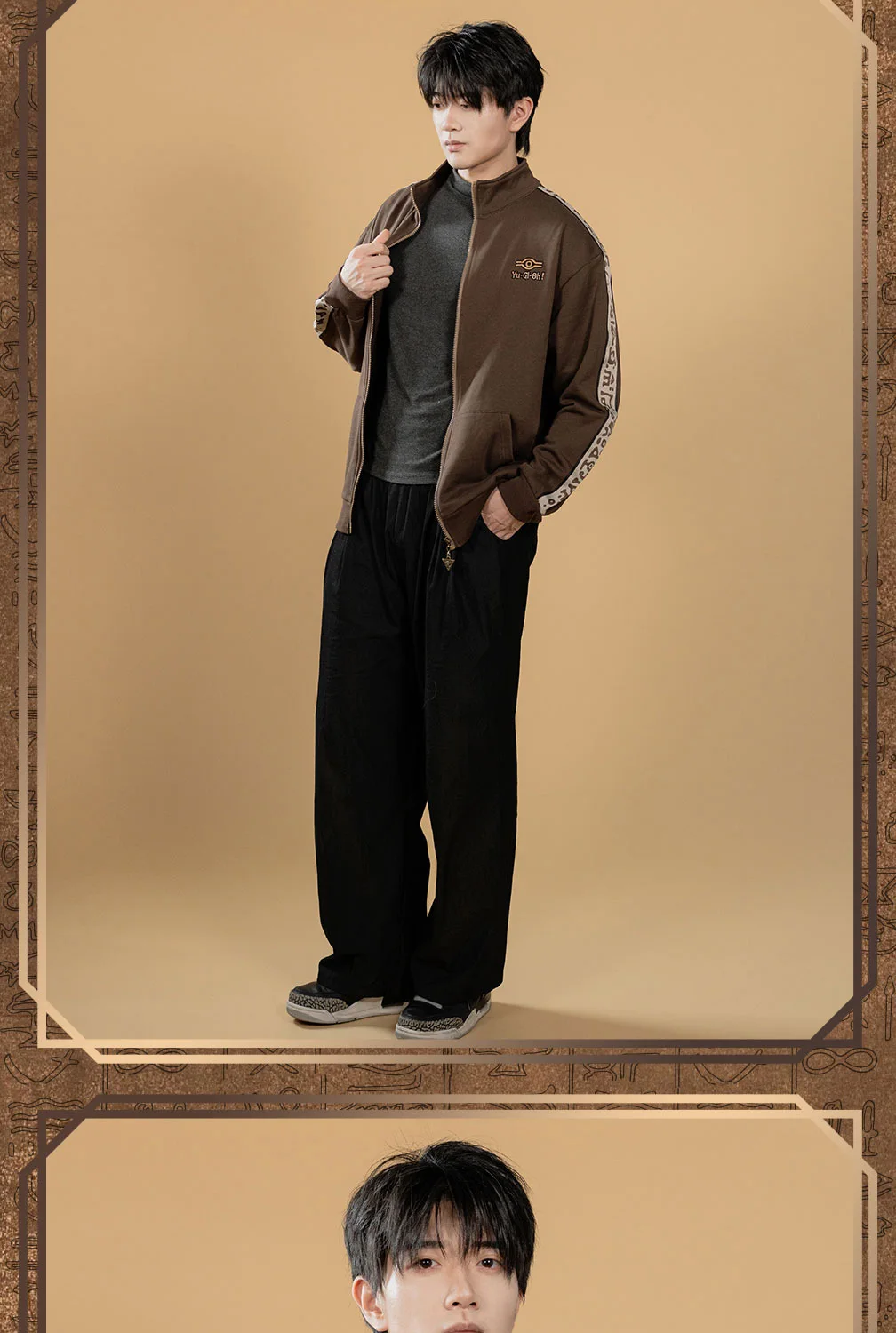 Original Moeyu Yu-Gi-Oh!Duel Monsters Men Sweatshirt Retro Jackets Anime Cosplay Costume Autumn Male Coat Casual Clothing