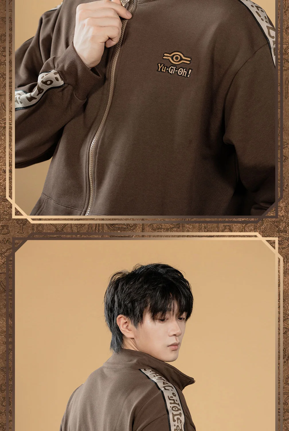 Original Moeyu Yu-Gi-Oh!Duel Monsters Men Sweatshirt Retro Jackets Anime Cosplay Costume Autumn Male Coat Casual Clothing