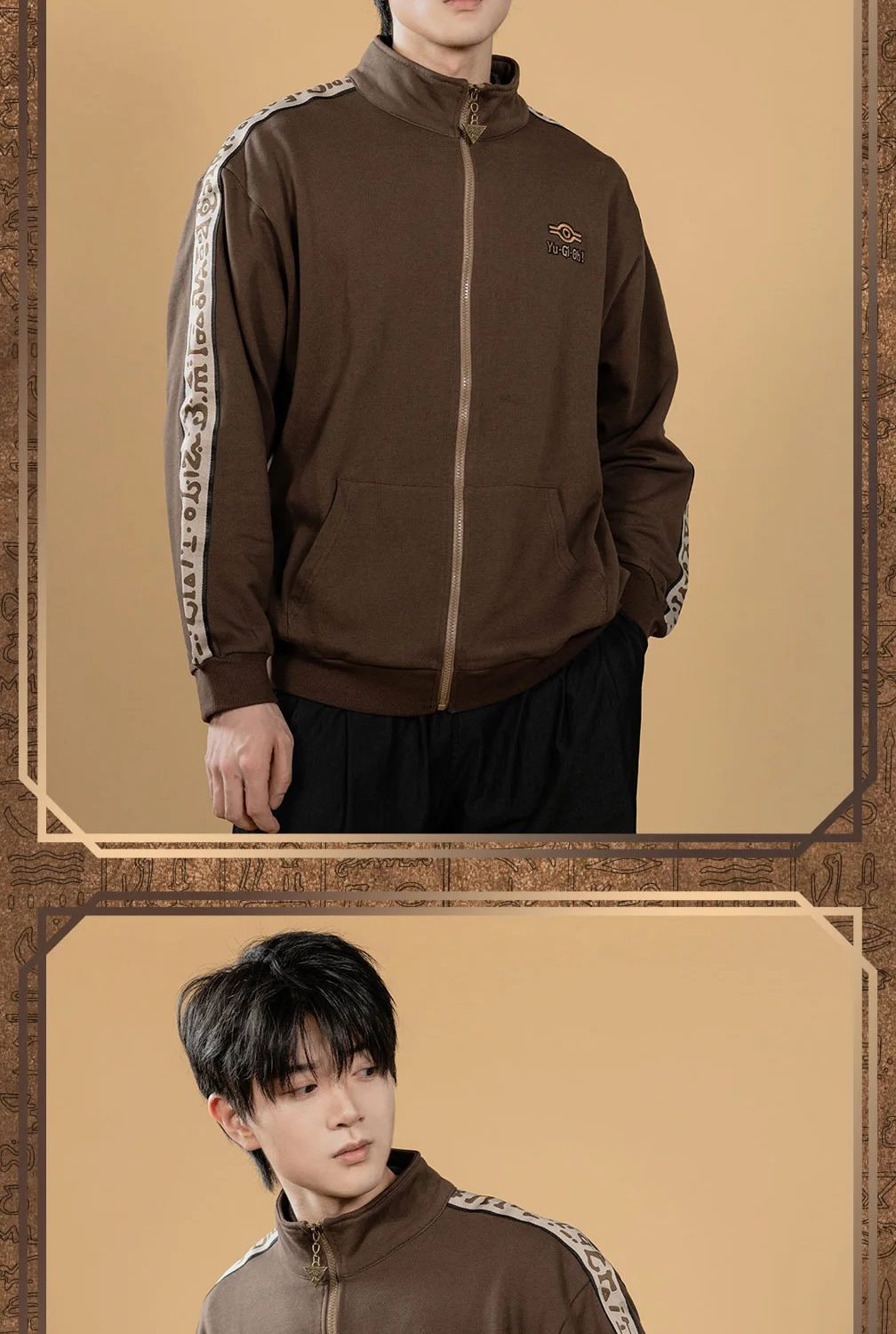 Original Moeyu Yu-Gi-Oh!Duel Monsters Men Sweatshirt Retro Jackets Anime Cosplay Costume Autumn Male Coat Casual Clothing