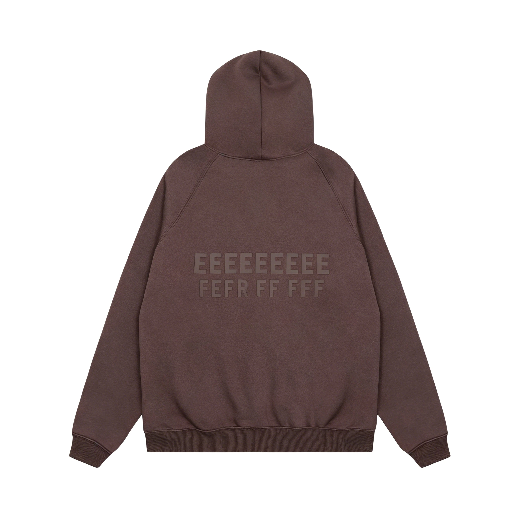 Men's super David coat, luxury hooded cardigan, 3D silicone letter hoodie, high street couple coat and pants set