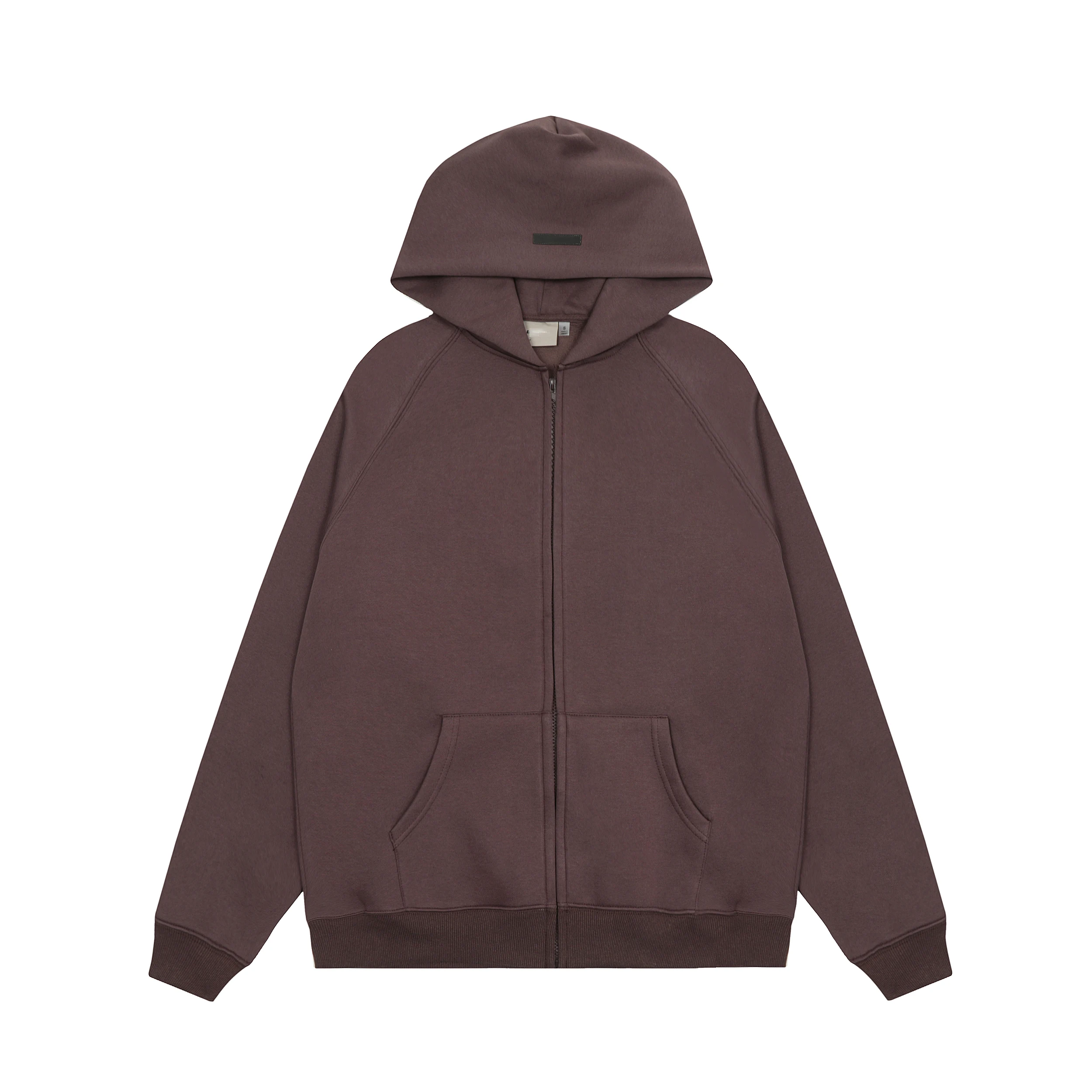 Men's super David coat, luxury hooded cardigan, 3D silicone letter hoodie, high street couple coat and pants set