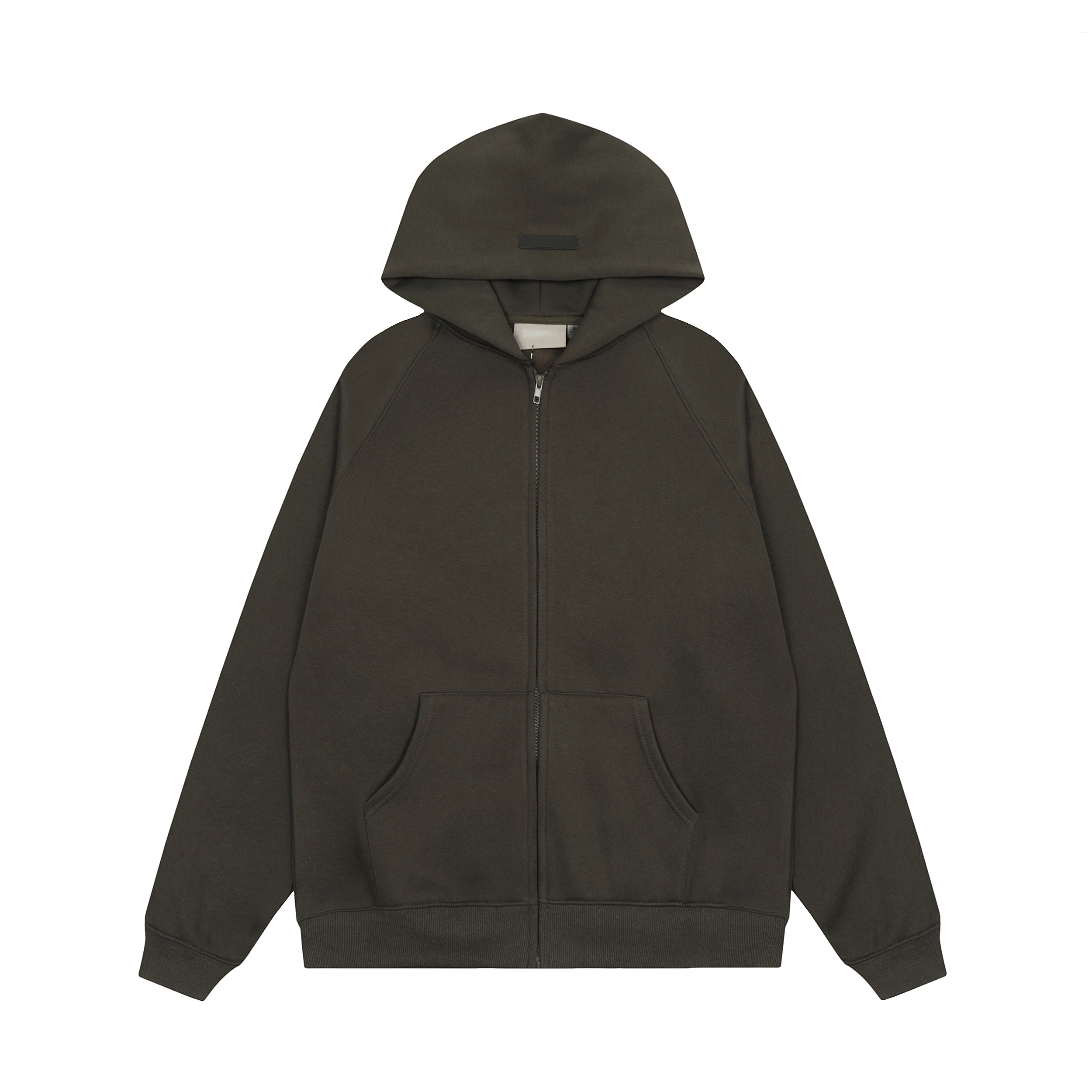 Men's super David coat, luxury hooded cardigan, 3D silicone letter hoodie, high street couple coat and pants set