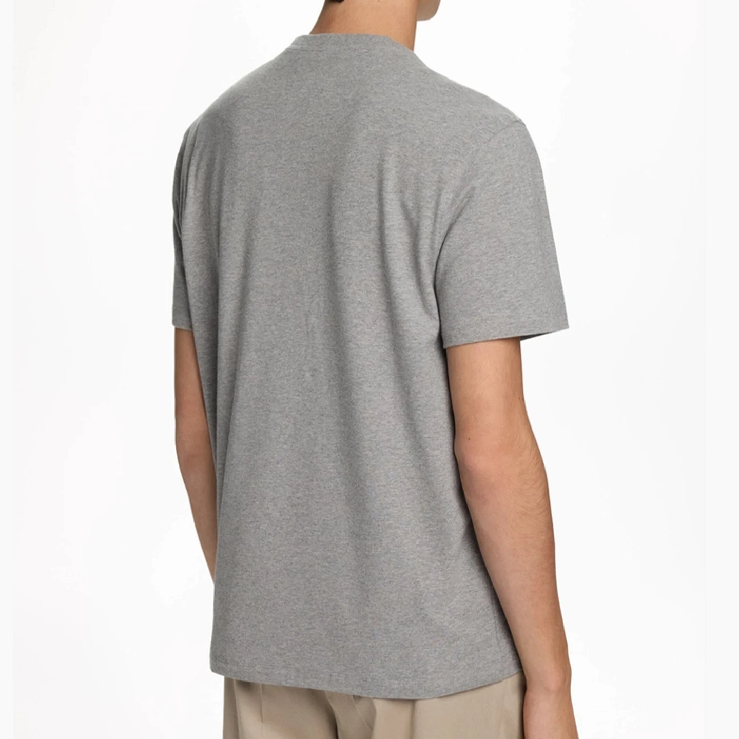 CH Embroidered Solid Color Short Sleeve T Shirt Men Crew Neck Regular Fit Classic Timeless Premium Fabric Casual Daily Tops