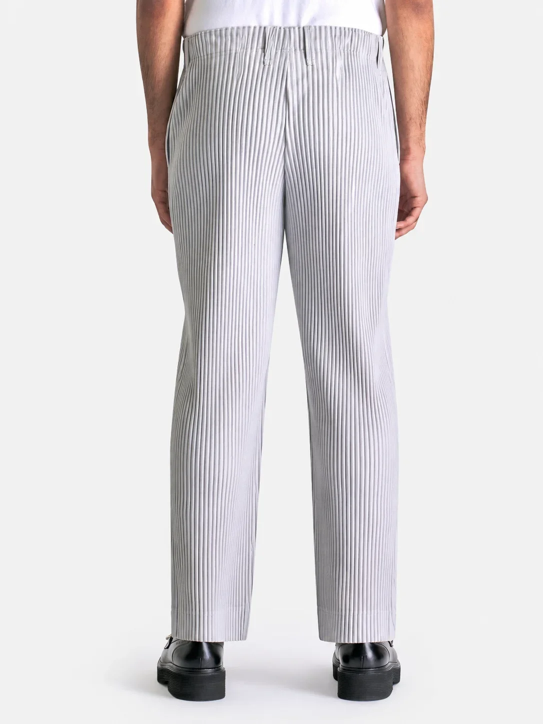 Miyake Pleated Men Trousers Baggy Straight Pants Fashion Casual Pants Japanese Style Miyake Pleated Pants