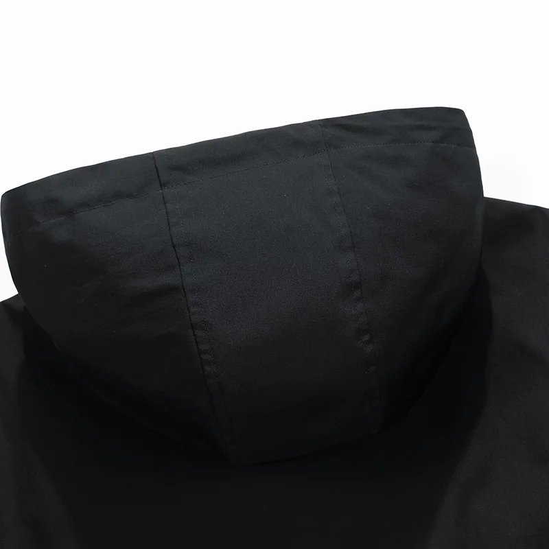 Men Jacket Hooded Windbreaker Trench Coats Oversize 6XL 7XL 8XL Plus Size Waterproof Black Outerwear Camping Loose Thin Softshel