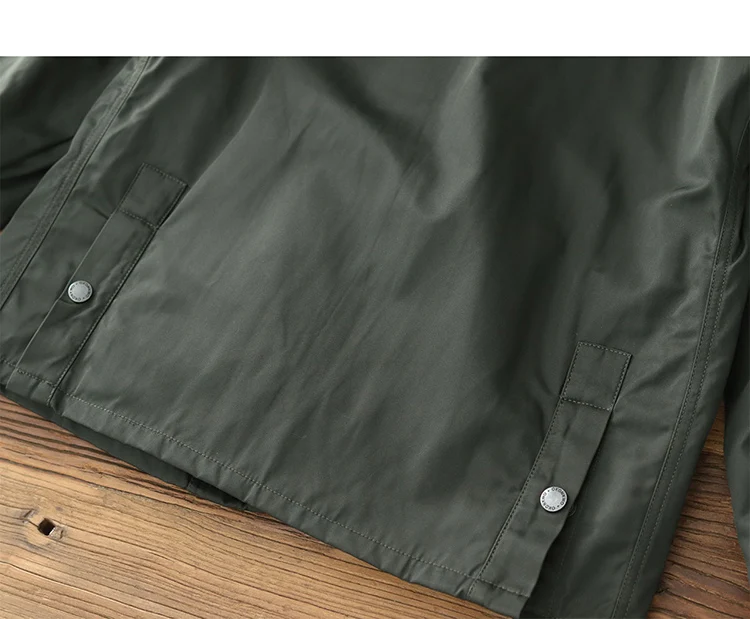 3607# Autumn Winter New American Retro Cargo Jacket Men's Fashion Multi-pockets Casual Heavyweight Windproof and Waterproof Coat