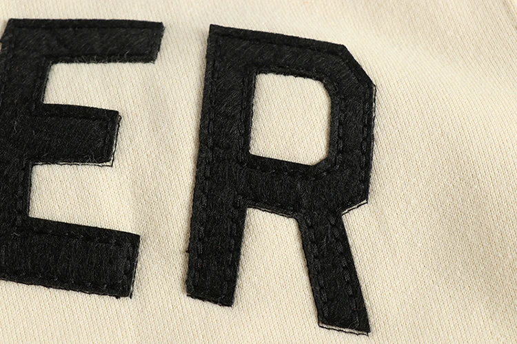 Autumn American Retro 460G Thick Velvet Letter Printed Knitted Hoodies Men's 100% Cotton Washed Heavyweight Casual Sweatshirt
