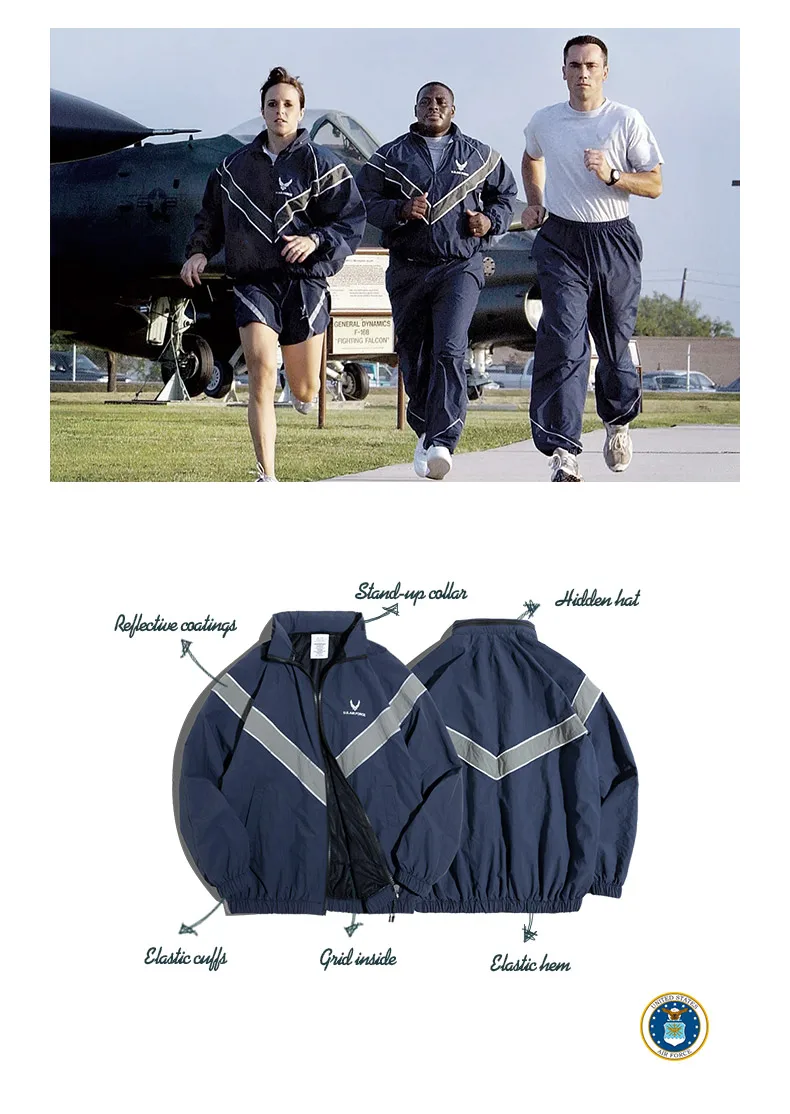 Maden Bomber Jackets For Men Vintage Training Coat Vibe Wind Reflective Hooded Quick-drying Jacket Male Blue