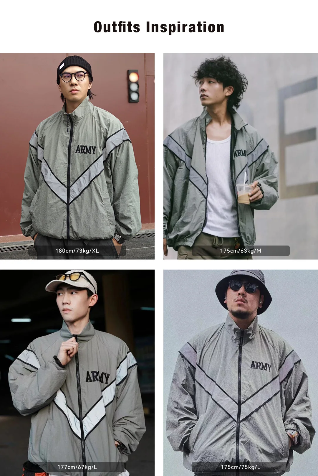Maden Bomber Jackets For Men Vintage Training Coat Vibe Wind Reflective Hooded Quick-drying Jacket Male Blue
