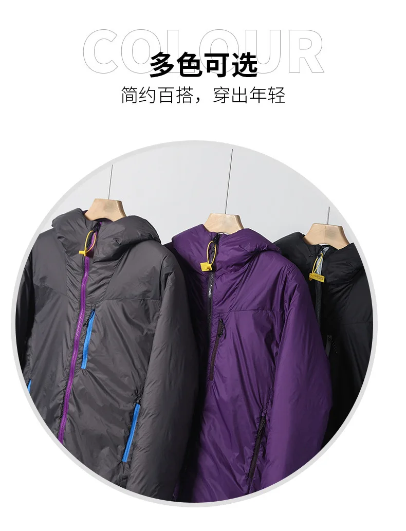 Windproof & Waterproof Winter Jacket 2025 Lightweight Abrasion-Resistant Parka with Hood Unisex Thermal Coat