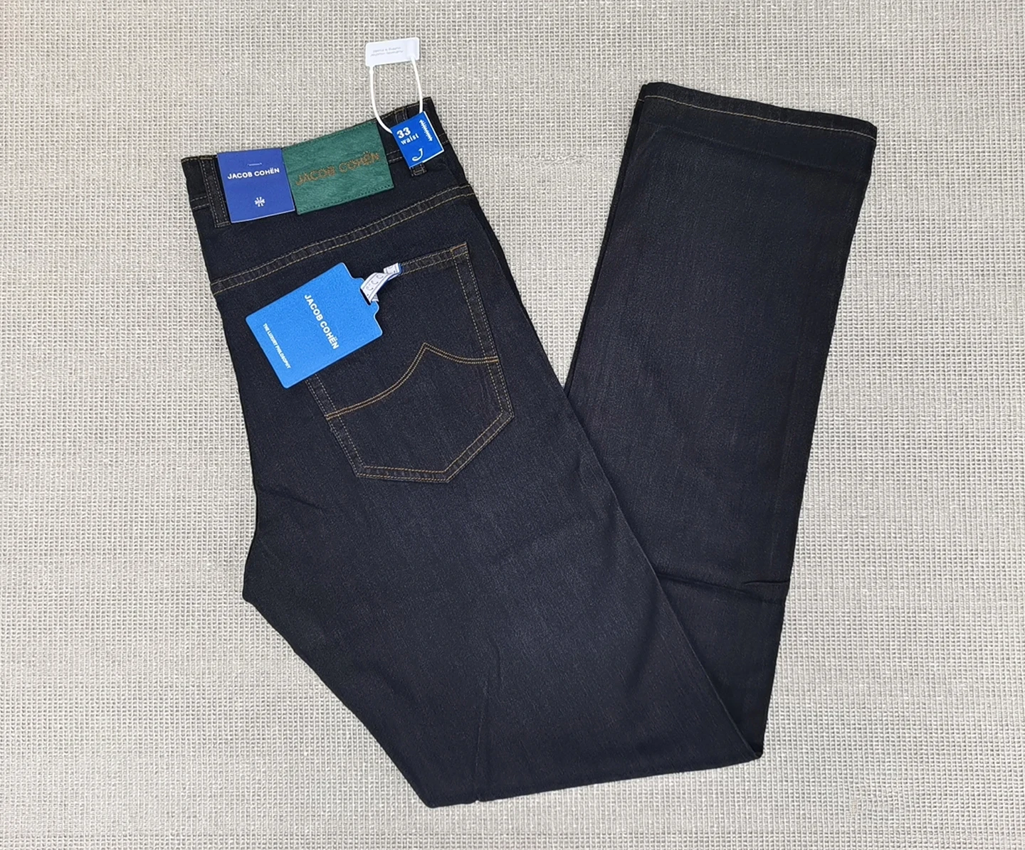 BLSK CPRTI Jeans Thin Cotton Men 2026 Spring Summer new straight breathable comfort pocket embroidery Big size 30-40 Long Pants