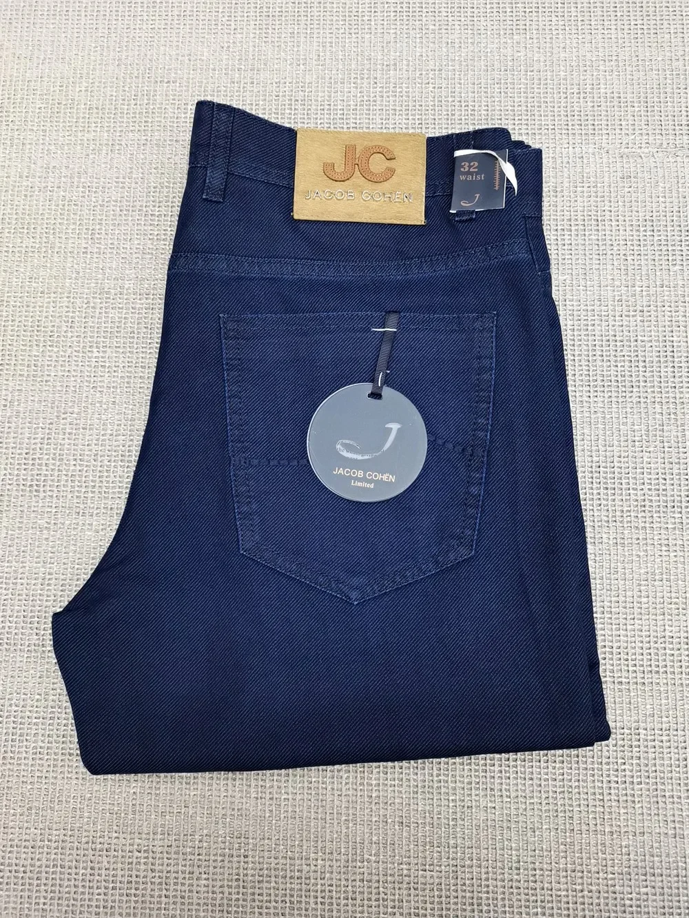 BLSK CPRTI Jeans Thin Cotton Men 2026 Spring Summer new straight breathable comfort pocket embroidery Big size 30-40 Long Pants