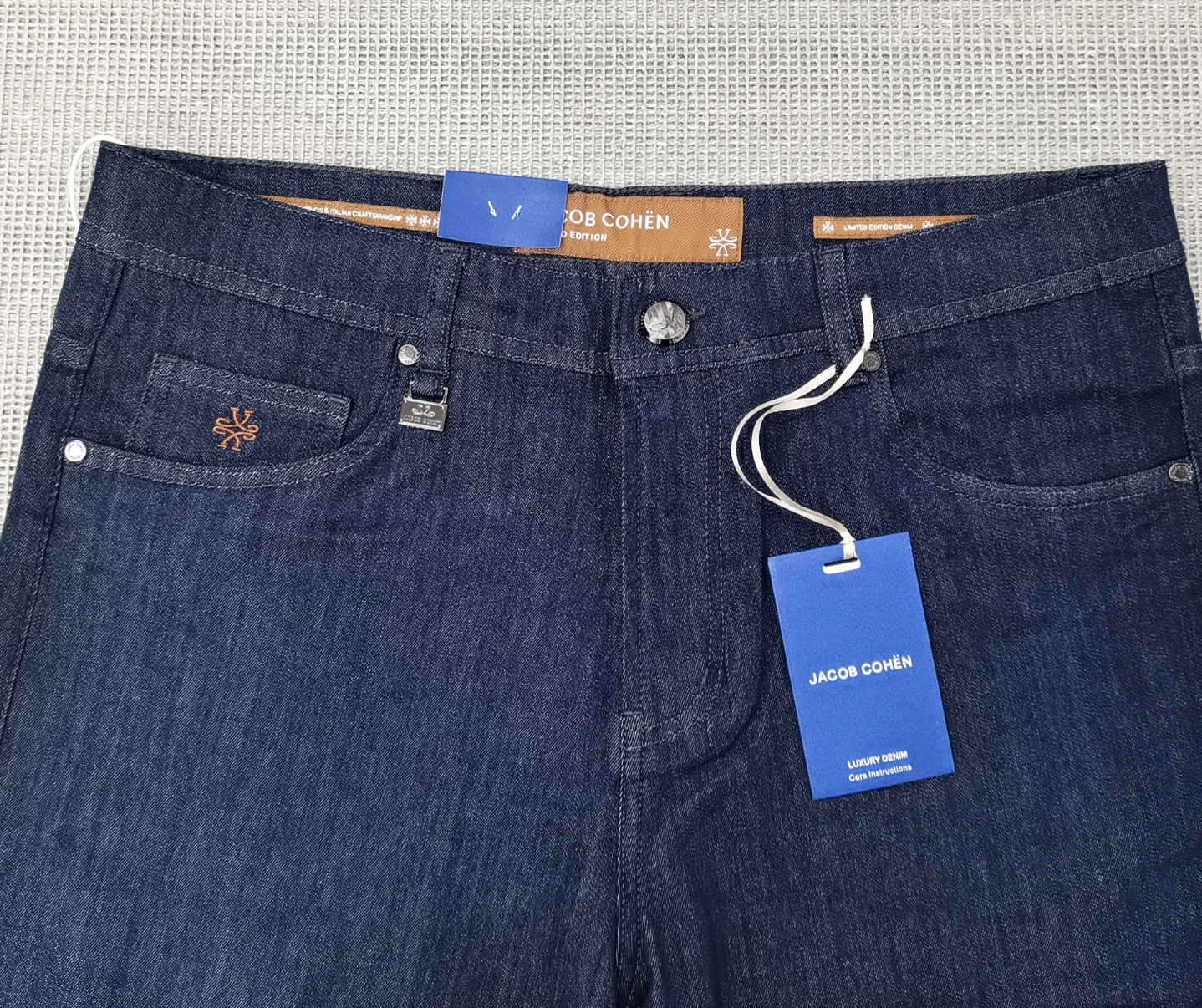 BLSK CPRTI Jeans Thin Cotton Men 2026 Spring Summer new straight breathable comfort pocket embroidery Big size 30-40 Long Pants