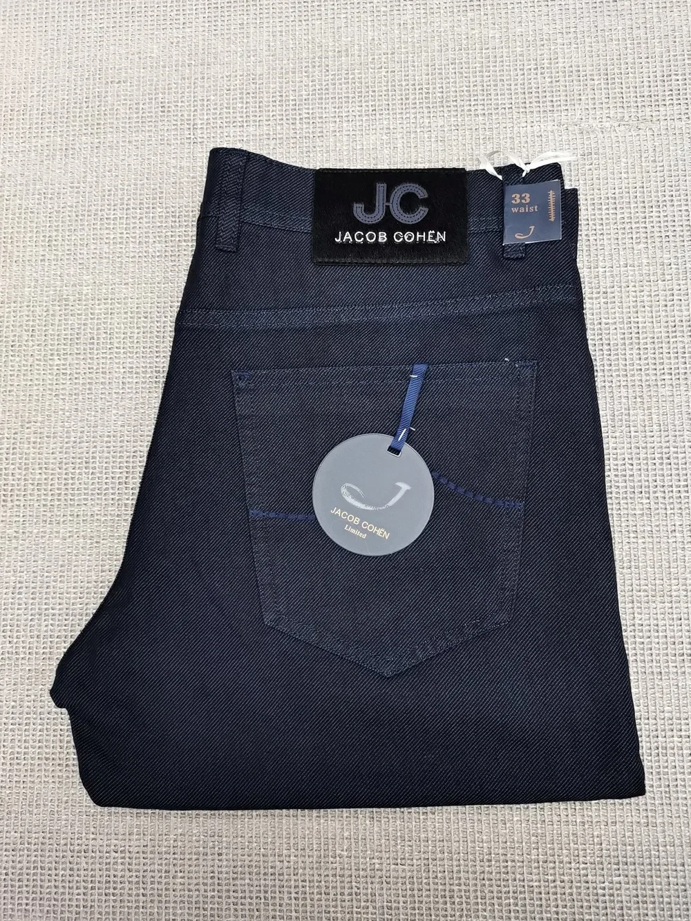 BLSK CPRTI Jeans Thin Cotton Men 2026 Spring Summer new straight breathable comfort pocket embroidery Big size 30-40 Long Pants