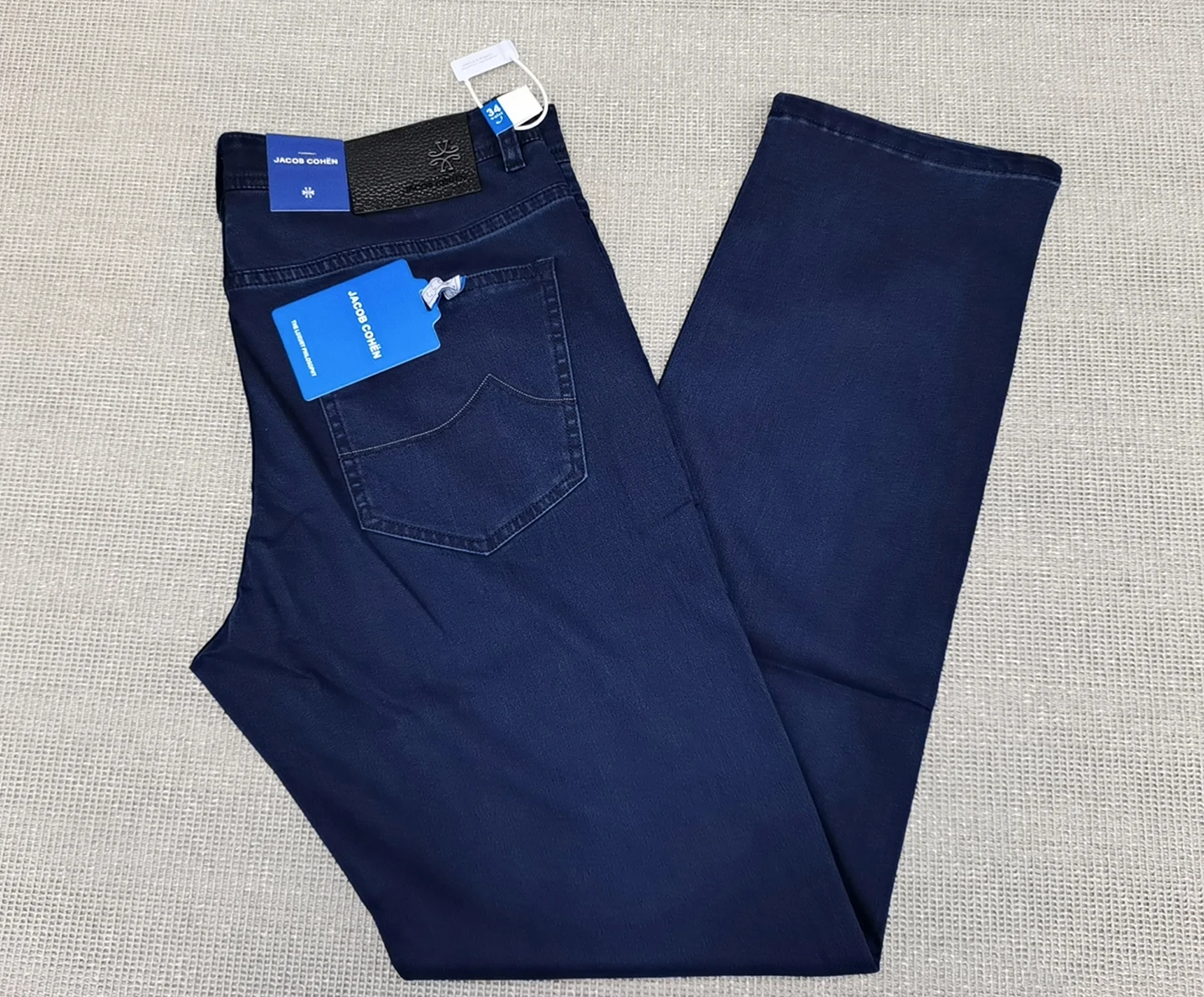BLSK CPRTI Jeans Thin Cotton Men 2026 Spring Summer new straight breathable comfort pocket embroidery Big size 30-40 Long Pants