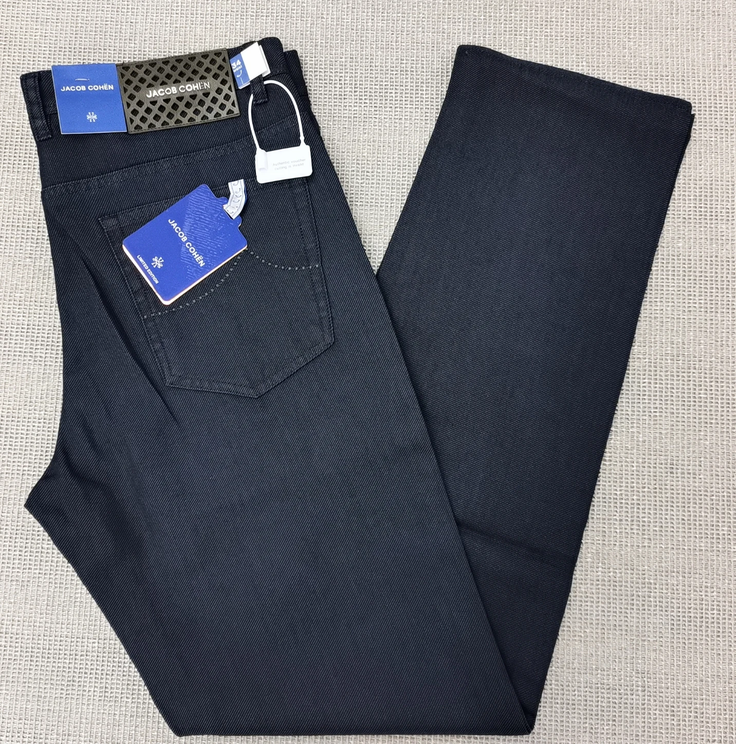 BLSK CPRTI Jeans Thin Cotton Men 2026 Spring Summer new straight breathable comfort pocket embroidery Big size 30-40 Long Pants