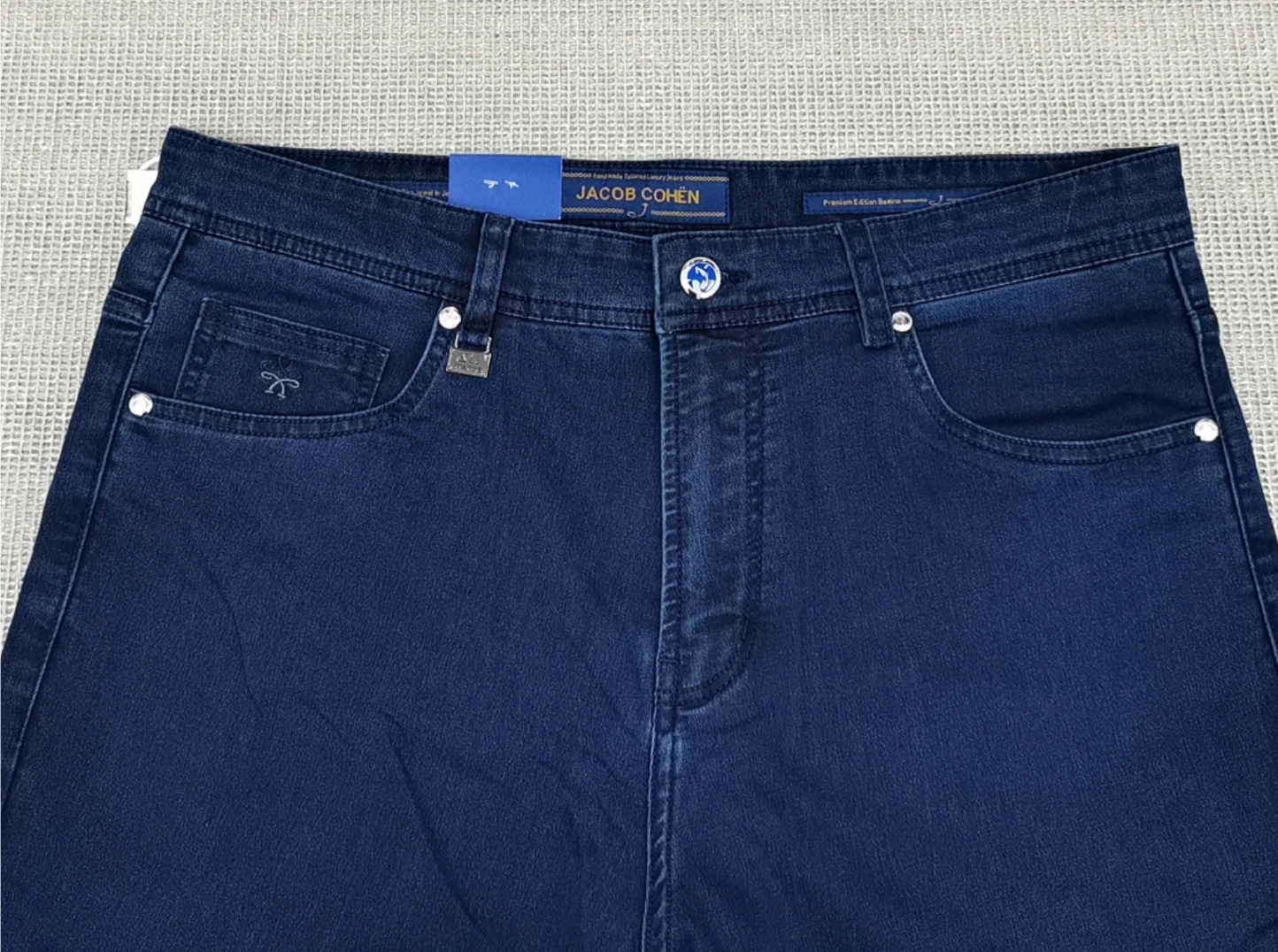 BLSK CPRTI Jeans Thin Cotton Men 2026 Spring Summer new straight breathable comfort pocket embroidery Big size 30-40 Long Pants