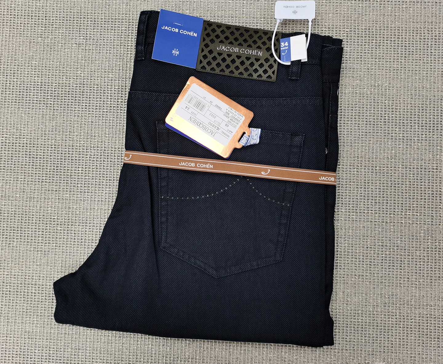 BLSK CPRTI Jeans Thin Cotton Men 2026 Spring Summer new straight breathable comfort pocket embroidery Big size 30-40 Long Pants