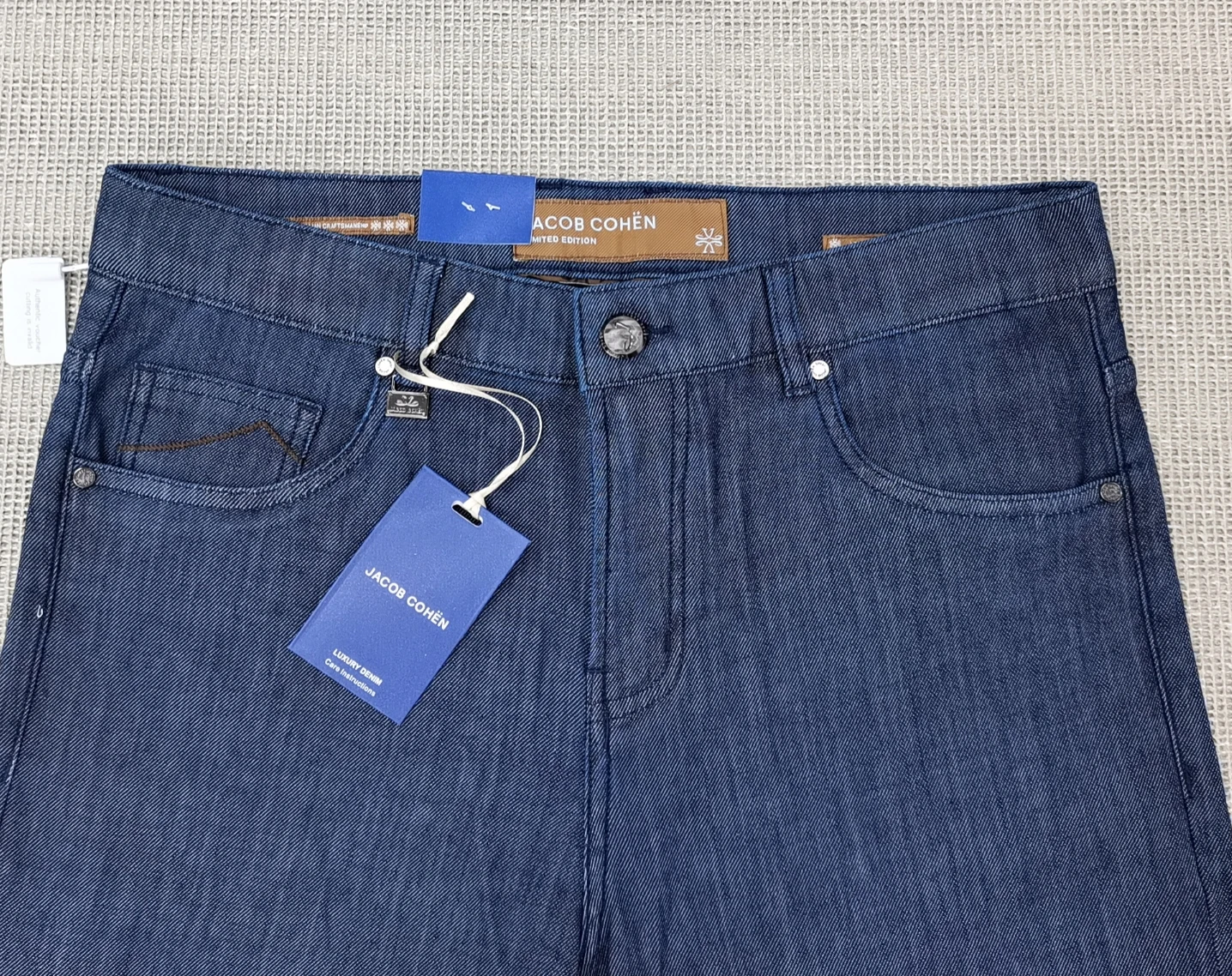 BLSK CPRTI Jeans Thin Cotton Men 2026 Spring Summer new straight breathable comfort pocket embroidery Big size 30-40 Long Pants