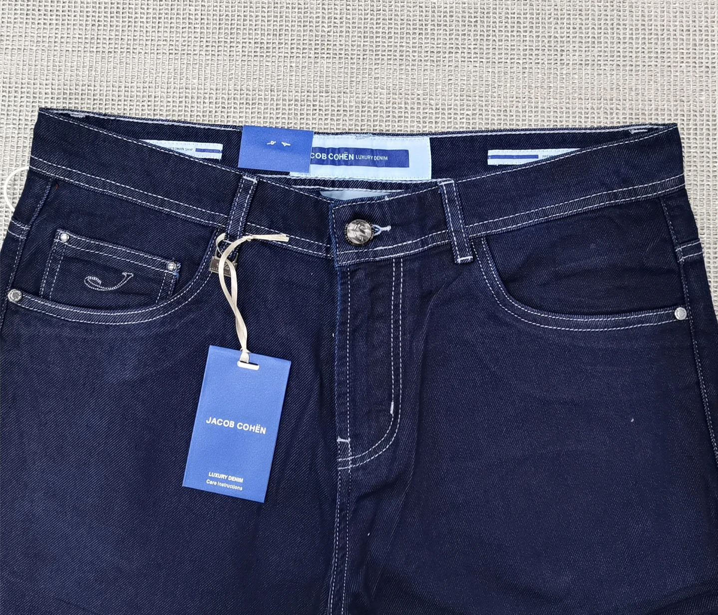 BLSK CPRTI Jeans Thin Cotton Men 2026 Spring Summer new straight breathable comfort pocket embroidery Big size 30-40 Long Pants