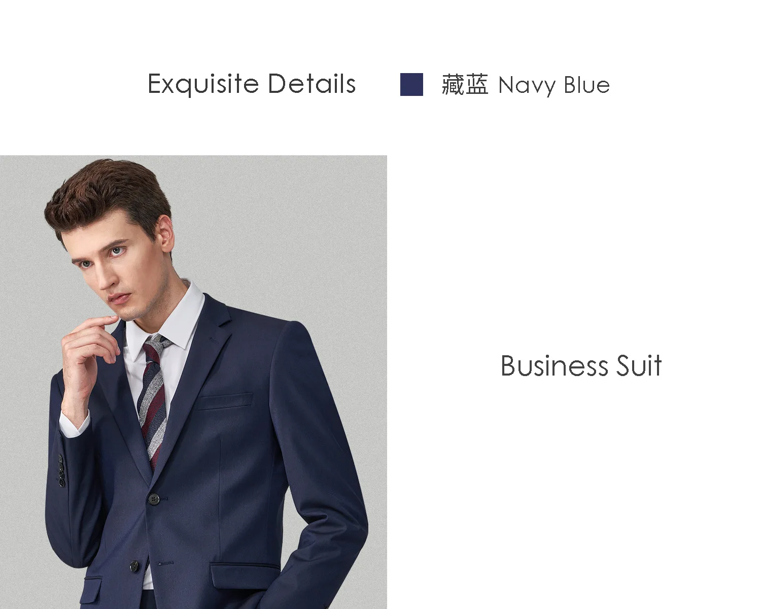 Suit Men (Blazer+Pants) Fashion Business Casual Slim-fit Formal Dress Banquet Work English Style Evening Dress Solid Color Suit