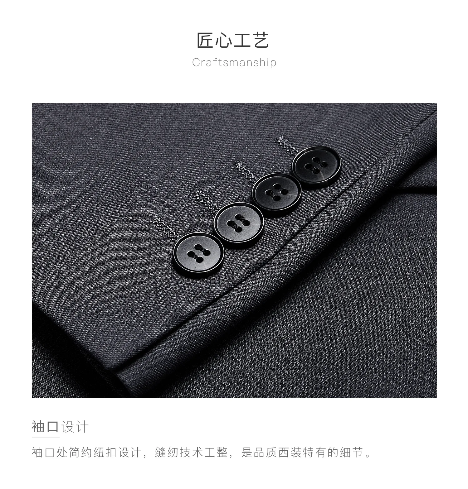 Suit Men (Blazer+Pants) Fashion Business Casual Slim-fit Formal Dress Banquet Work English Style Evening Dress Solid Color Suit