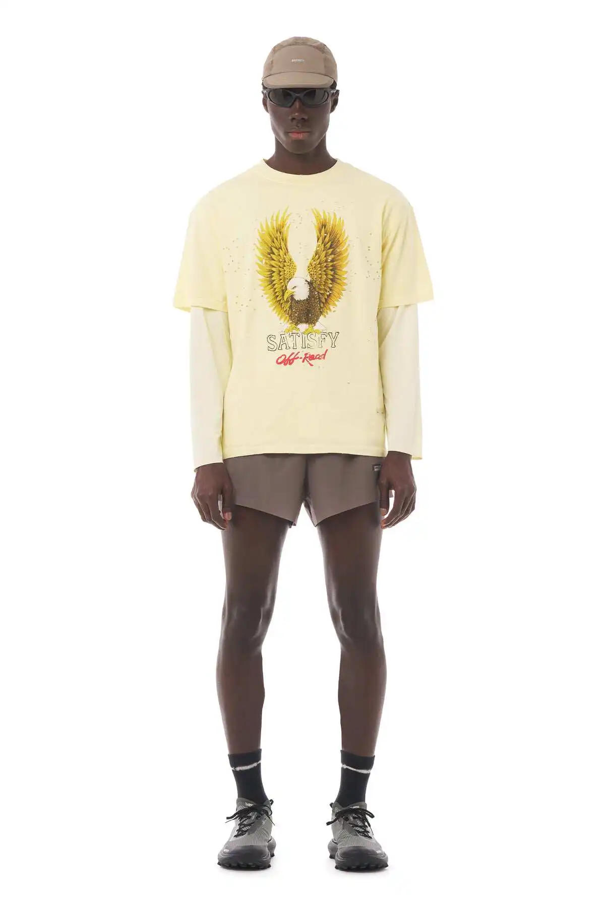 Satisfy running Desert Rats 001 drop shirt