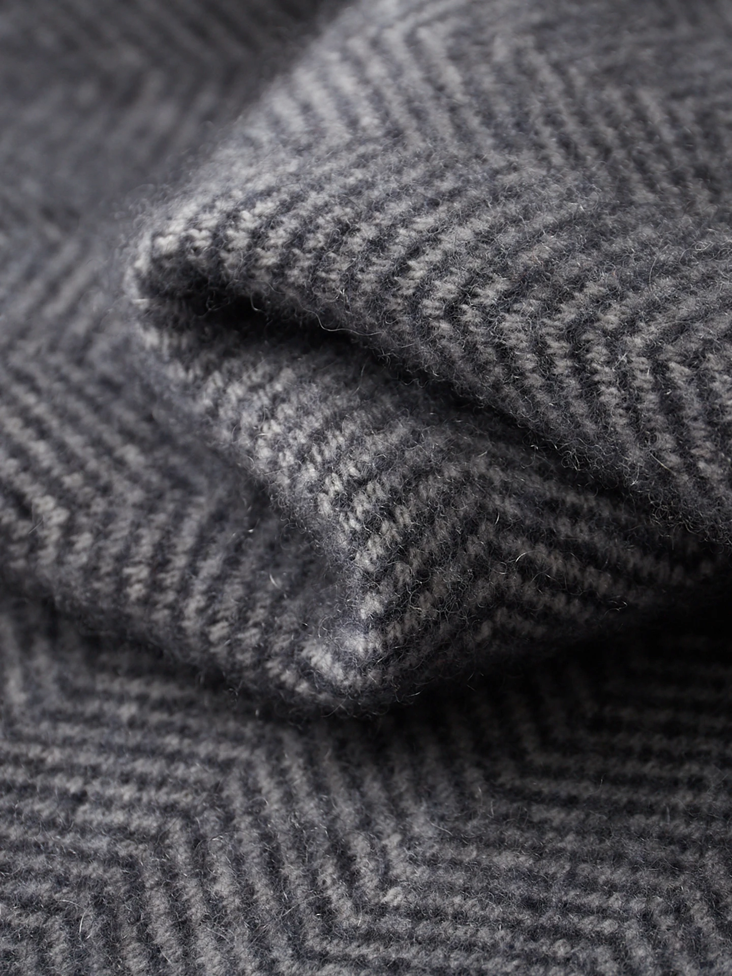 Man 100% Merino Wool Sweater Cardigan Knitted Pants Pencil Trousers Herringbone Color Block Suit Autumn Winter Thick Men's Set