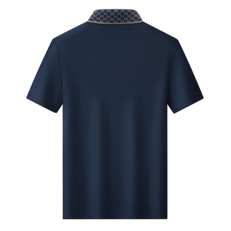 Polo Shirt Men 7xl 8xl 9xl Summer 2025 New High Quality Mens Short-Sleeved Polo Shirt Ice Silk Men's Business Casual Polo Shirt
