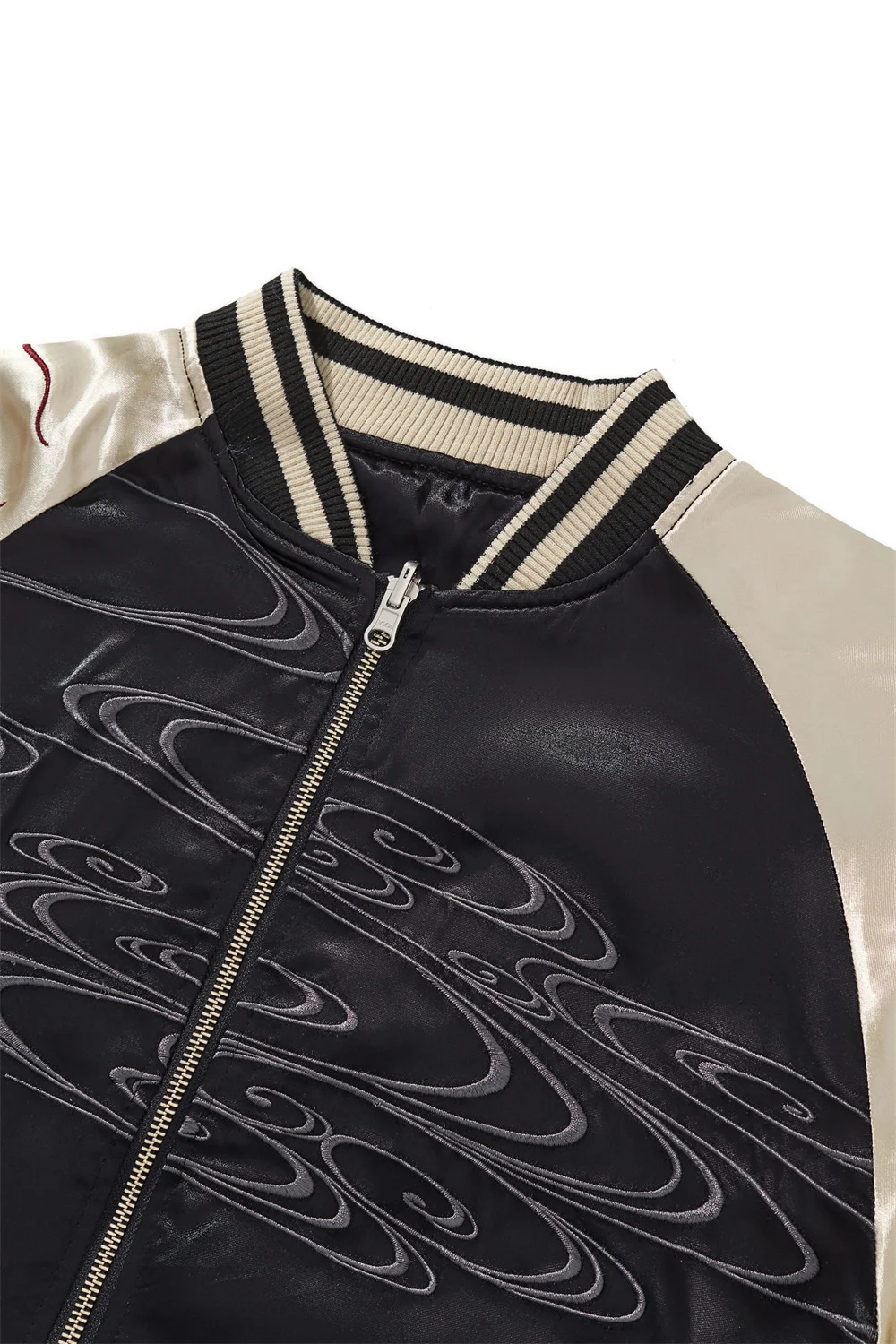 Japanese Style Nine Tailed Fox and Flame Embroidered Jacket 2025 Women Men Baseball Streetwear Harajuku Clothing Autumn Coats