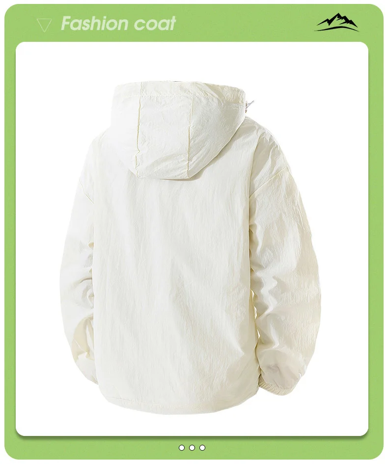 UPF 50+ Summer Hiking Jacket Men Big Size 8XL Waterproof Quick Dry Camping Windbreaker Trekking Fishing Outdoor Anti UV Clothes