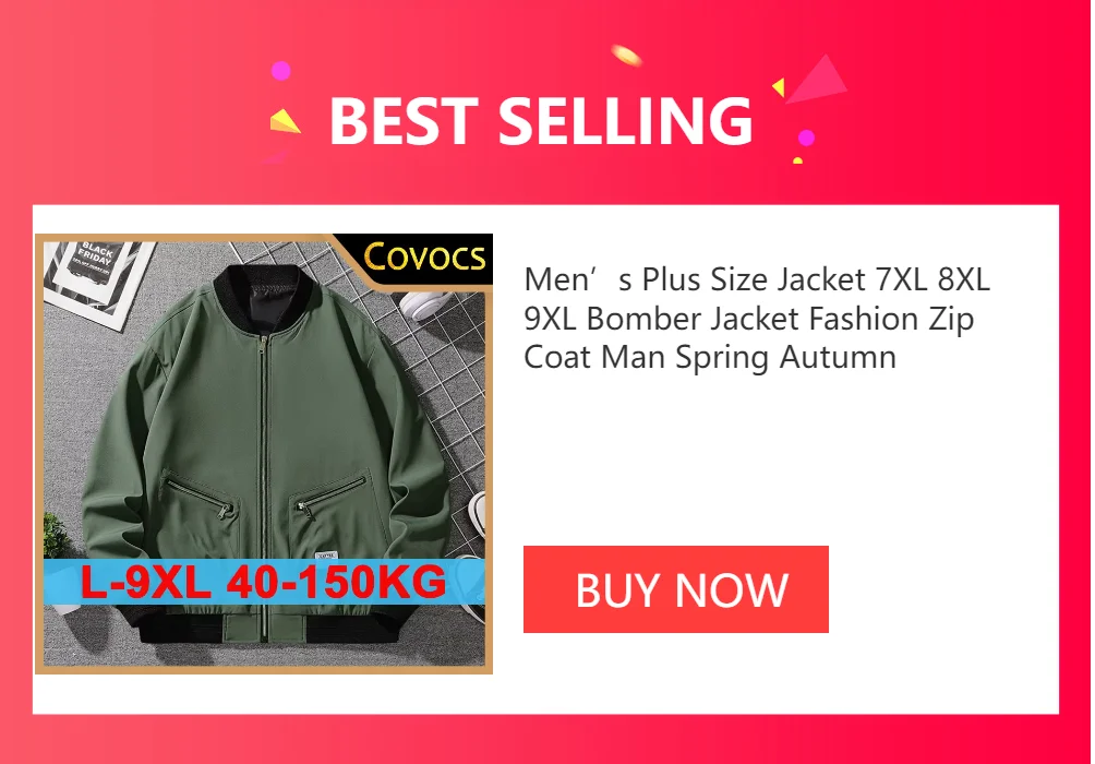 Plus Size Bomber Jackets for Men M-8XL Windproof Waterproof Coats Fashion Outwear Stand Collar Military Coats Male Clothing