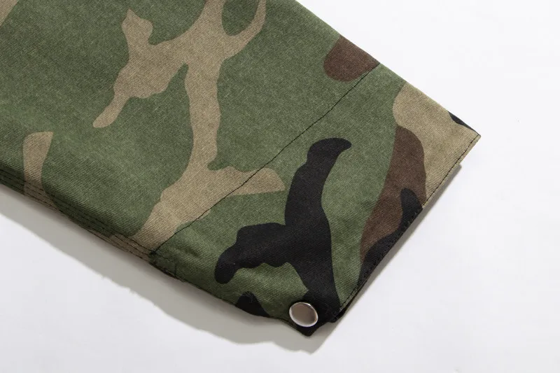 Gallery Dept Autumn New Letter Print Coach Jacket Tooling Camouflage Men's Zip Jacket