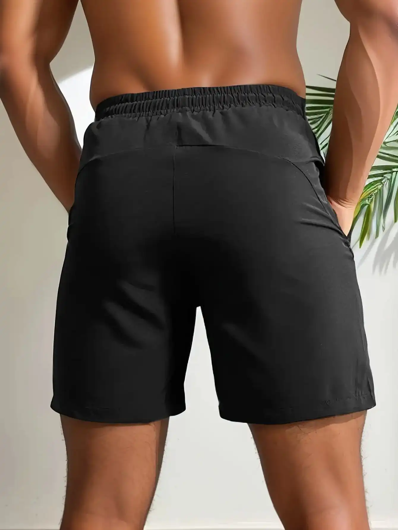 Men's Shorts Five-Pack, Sports, Fitness, Swimming, with Zipper Pockets, Quick-Drying, Casual, Breathable, Drawstring Shorts, Suitable for Summer Outdoor Activities, Fitness Training, Home Leisure, Beach Vacations