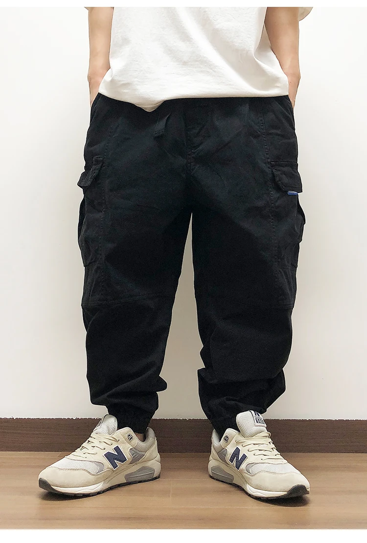 High Quality Japanese Streetwear Baggy Cargo Pants Hip Hop Men'S Clothing Plus Size Casual Jogging Pants Harajuku Trousers Male