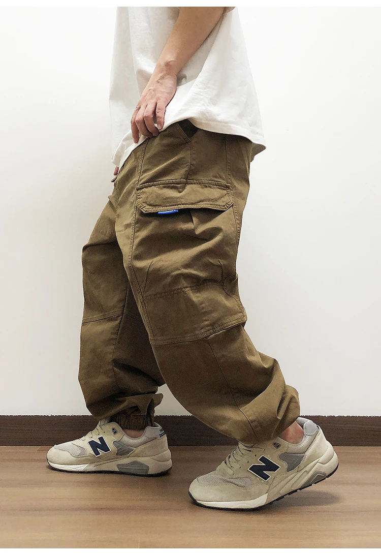 High Quality Japanese Streetwear Baggy Cargo Pants Hip Hop Men'S Clothing Plus Size Casual Jogging Pants Harajuku Trousers Male