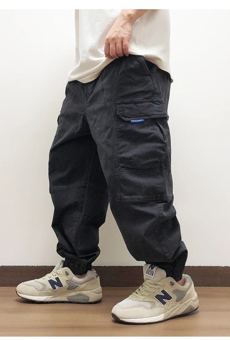 High Quality Japanese Streetwear Baggy Cargo Pants Hip Hop Men'S Clothing Plus Size Casual Jogging Pants Harajuku Trousers Male