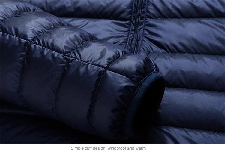 UETEEY Autumn Winter New Ultra Light White Duck Down Jacket Men Waterproof Casual Outdoor Portable Lightweight Male Padded Coats