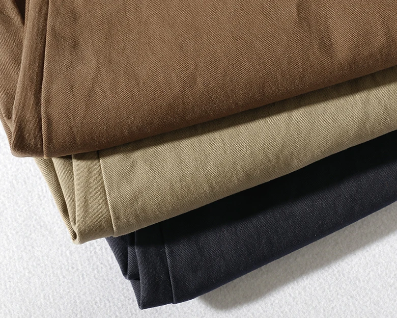 Japanese casual pants with retro loose feet, men's fashionable clothes washed with old khaki elastic woven nine-point tapered pa