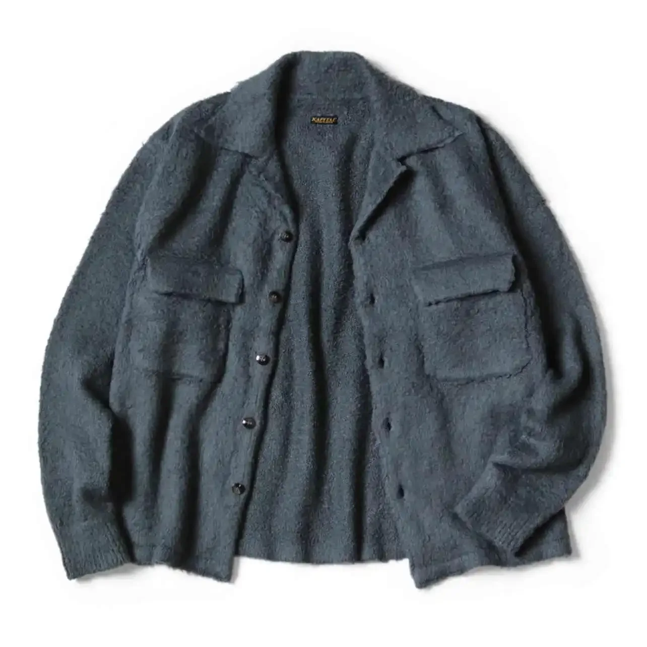 Japan KAPITAL Hirata Casual Warm Soft Plush Cotton Double Pocket Lapel Long Sleeved Men Jacket