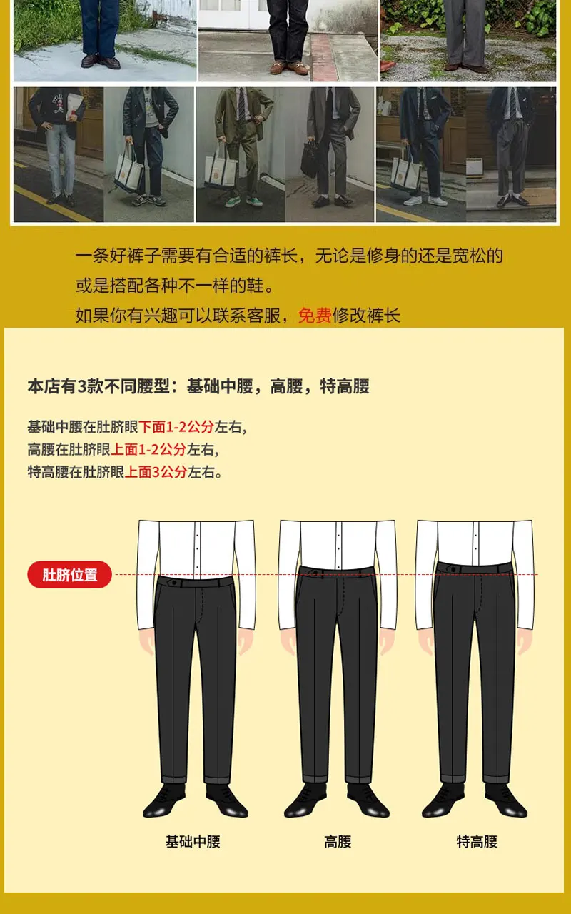 Active Dye Pure Cotton Men's Hollywood Waist Casual Pants Denim Blue Loose Straight Retro Long Pants American Style