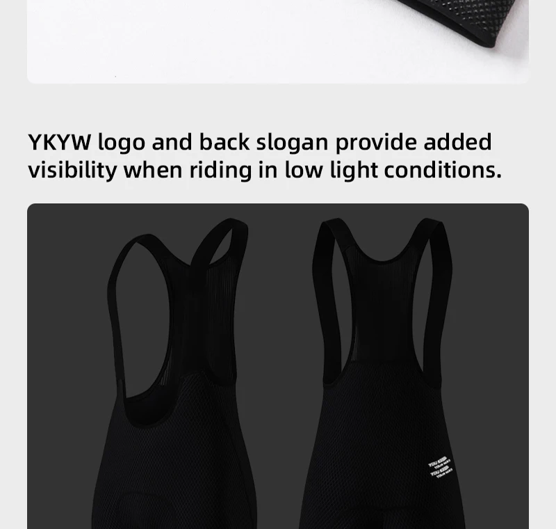 YKYWBIKE Men's Cycling Bib Shorts 120kg/m³ Sponge Japan Padded Road Bike Bib Short Pants Summer 7 Hours Riding Bicycle Shorts