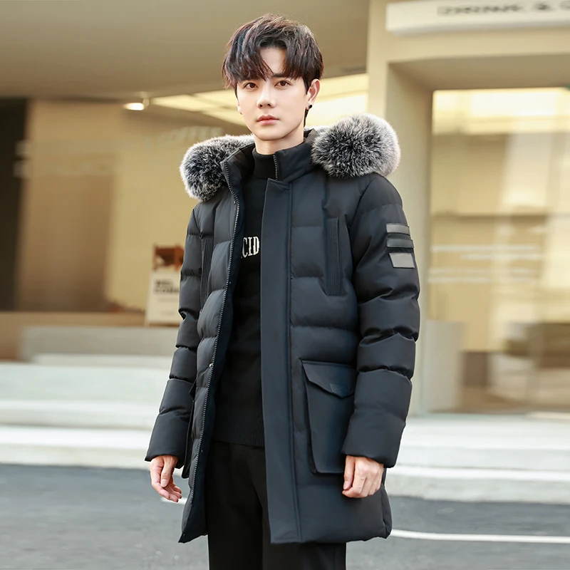 Winter New Thickened Windproof Warm Cap Long Cotton Jacket Outdoor High Quality Windproof and Breathable Thickened Padded Jacket