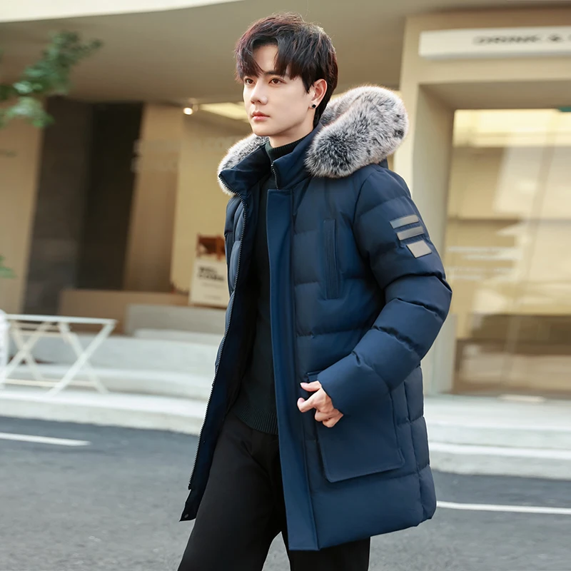Winter New Thickened Windproof Warm Cap Long Cotton Jacket Outdoor High Quality Windproof and Breathable Thickened Padded Jacket