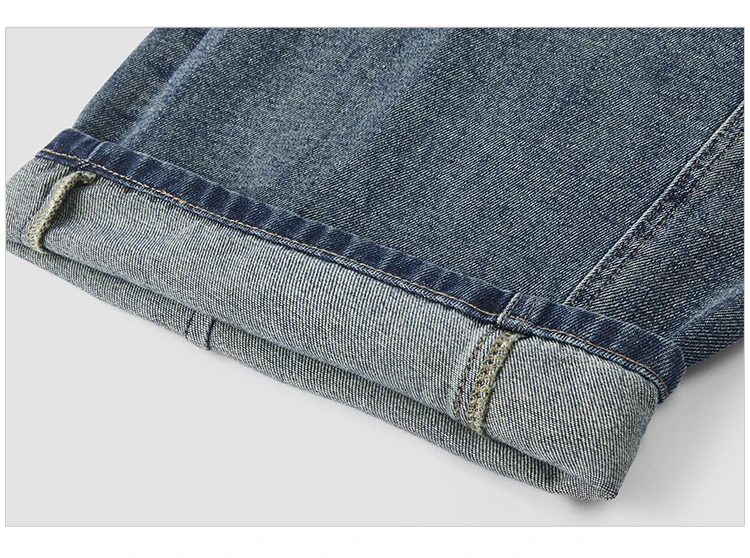 Semir Men Jeans Loose Curved Barrel Leg Retro Washed Street Casual Style Autumn Denim Pants Urban Daily Wear 2026
