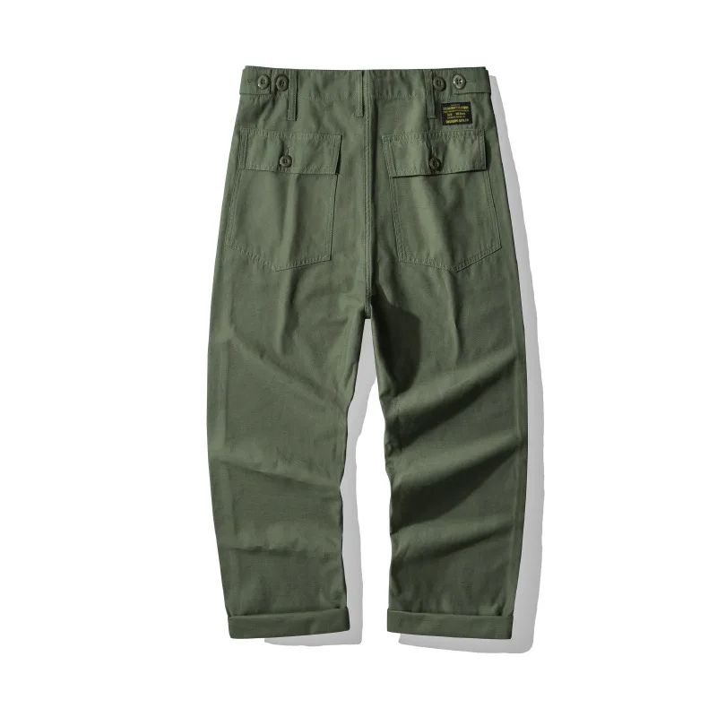 107 Good Quality America Style Cargo Pants for Men 100% Cotton Comfortable Straight Trouser Spring Falll Casual Loose Bottonwear