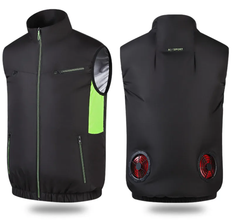 Sleeveless Fan Cooling Vest Air Conditioned Clothing for Summer Outdoor Work, Heat Relief Cooling Jacket for Men Women