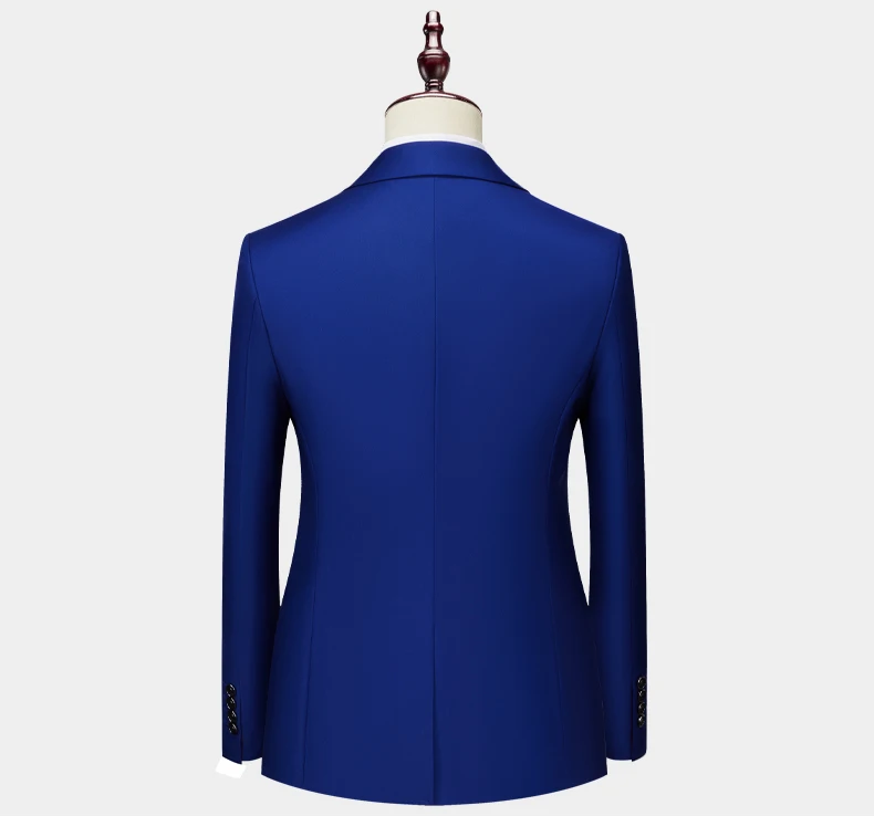 Men's Business Casual Suit for Weddings, Genuine Blazer, Vest and Pants, Big & Tall,Slim Fit Waistcoat, Dress Trousers, US Size