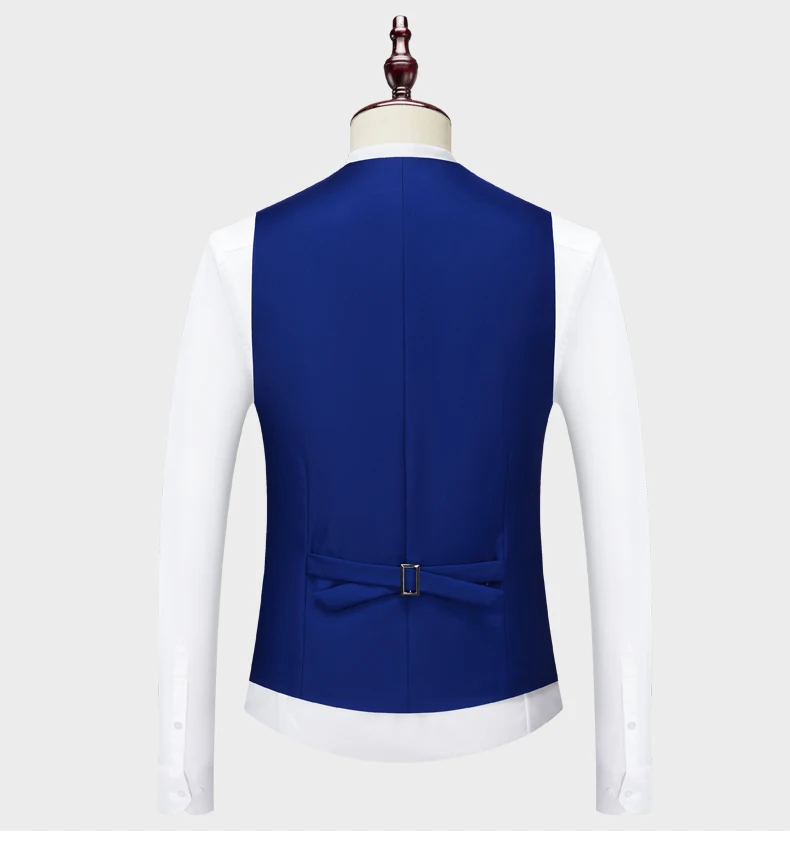 Men's Business Casual Suit for Weddings, Genuine Blazer, Vest and Pants, Big & Tall,Slim Fit Waistcoat, Dress Trousers, US Size